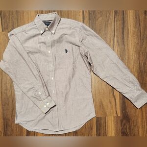NWOT Mens Sz Sm U.S. Polo Assn. Long Sleeved Button Up Shirt with Pocket